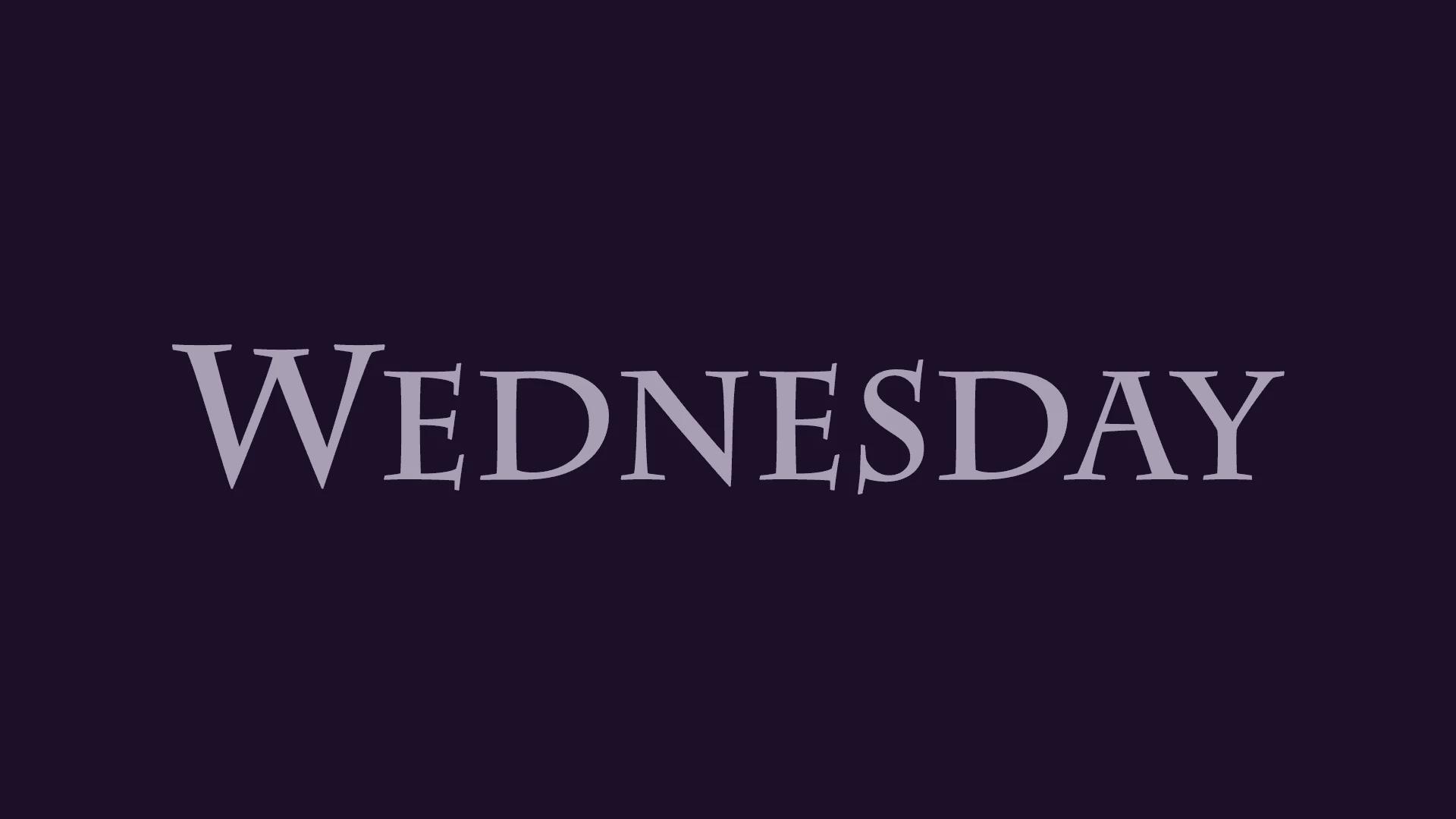 Wednesday thumbnail