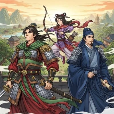 Sun Ce, Sun Quan, Sun Shang Xiang (Three Sun Brothers) thumbnail