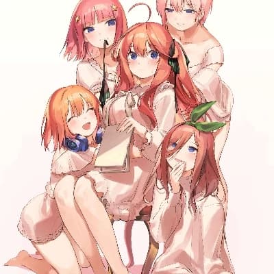 jun's sisters (Nino, Miku, Ichigo, Miko, Mery) thumbnail