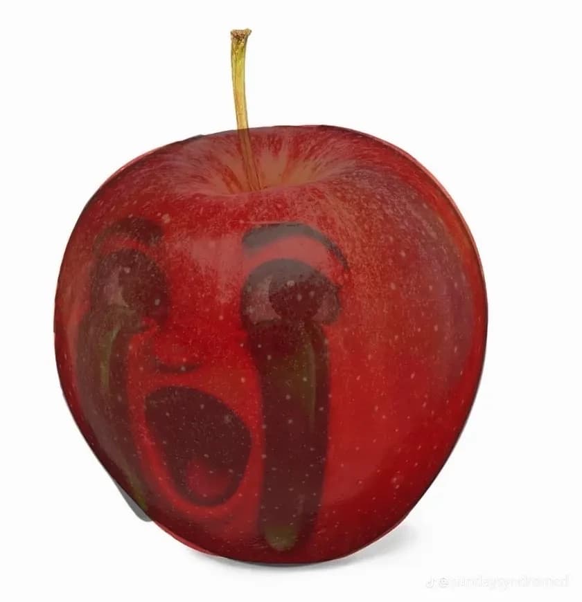 Pitiful crying apple thumbnail