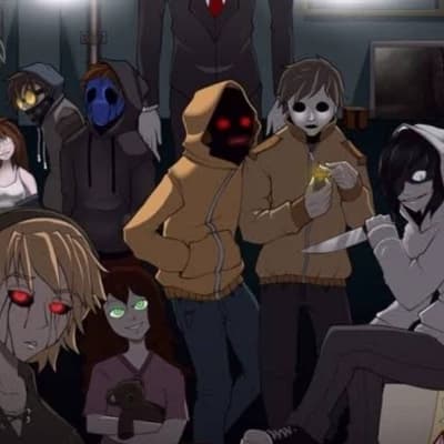 creepypastas mansion\*

Jeff The Killer: "shut up Ben!"

Ben Drowned: " Shut up thumbnail