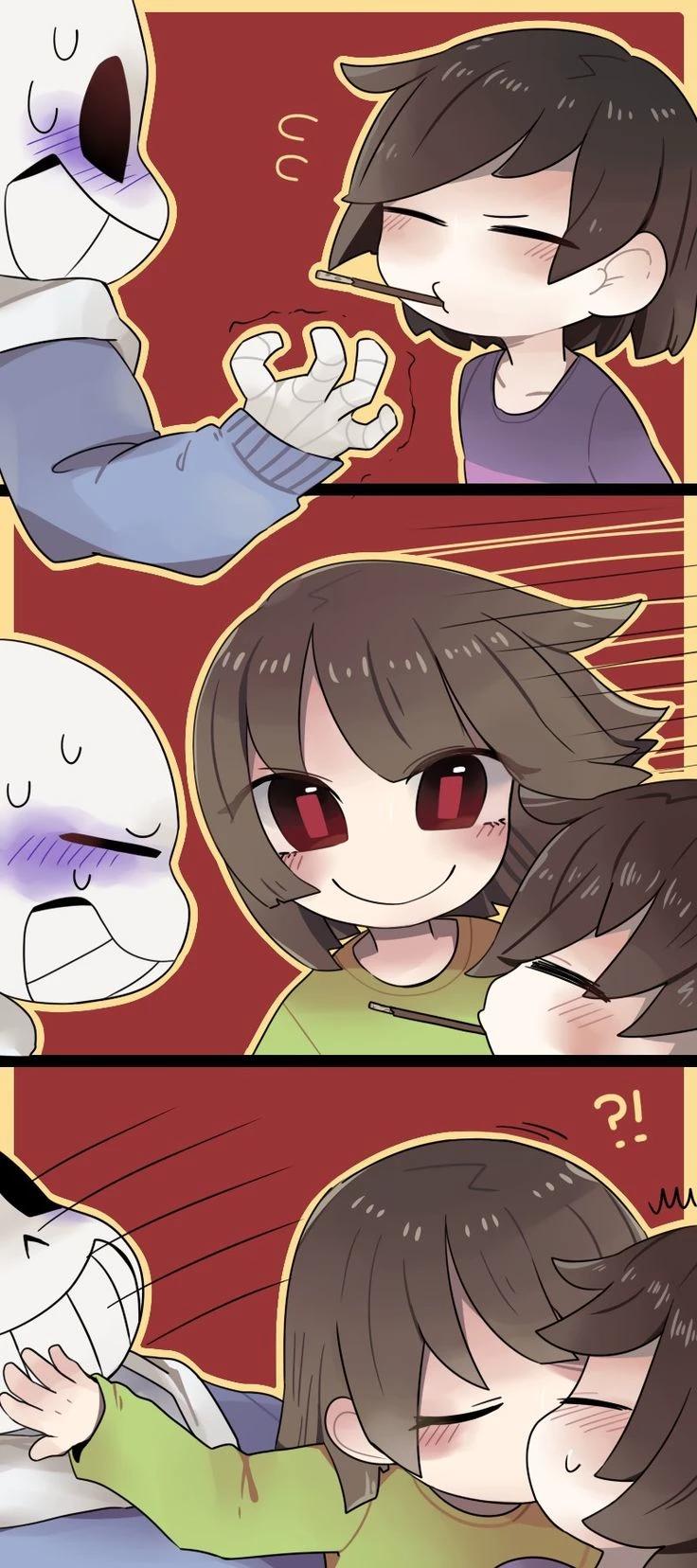 sans and chara -Cela them by Frisk- thumbnail