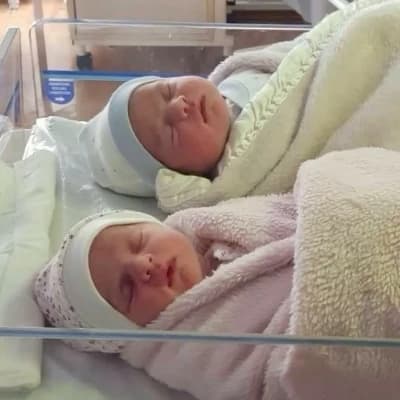 newborn twins (girl and boy) thumbnail