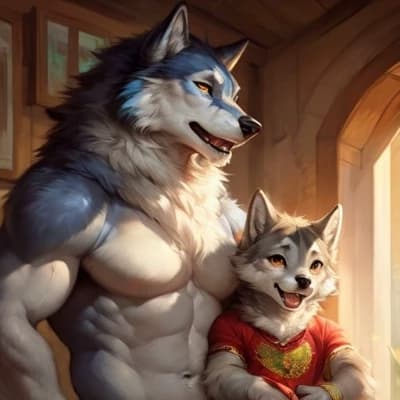 Silvermane Pack - Kaelen (Father) & Rune (Son) thumbnail