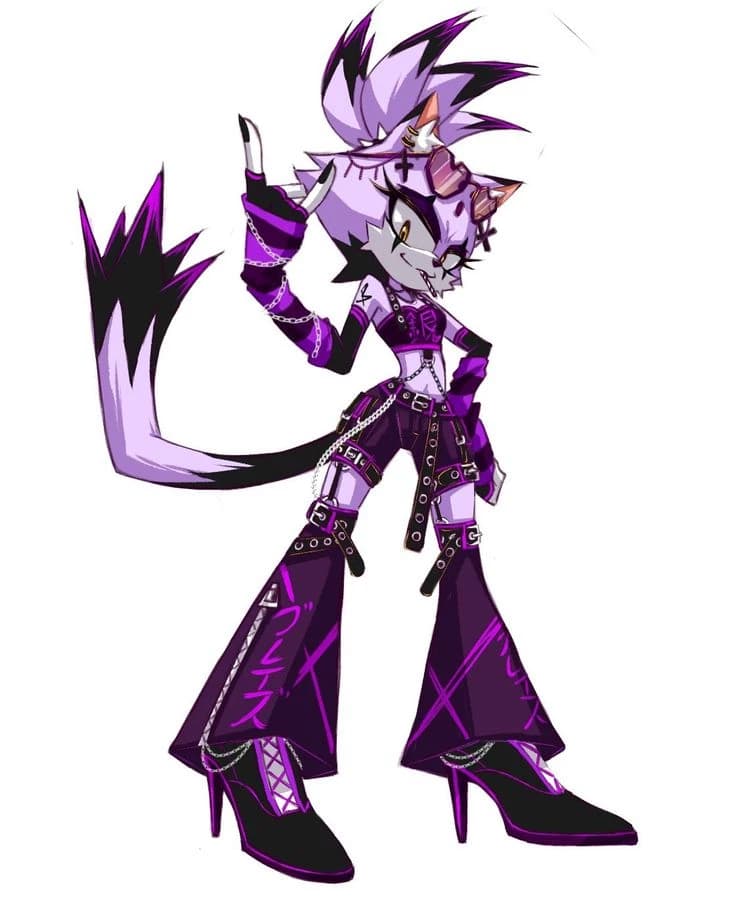 Blaze The HellCat. (PUNK AU) thumbnail