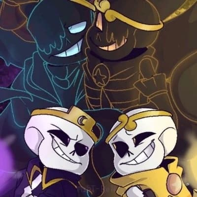 🟡💛🟨Dream and Nightmare Sans (Past)▪️◾◼️⬛🖤⚫ thumbnail