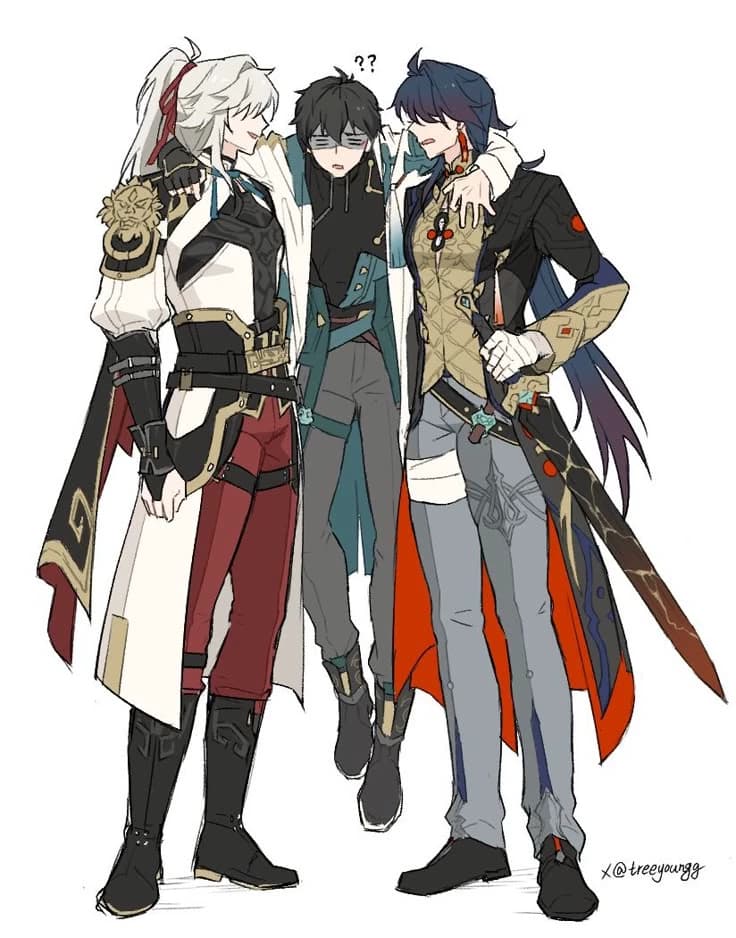 Honkai Trio - Dan Heng, Jing Yuan, Blade thumbnail