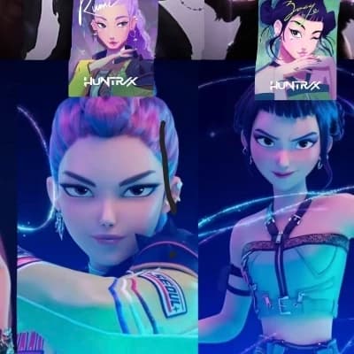 Huntrix, Rumi, and Zoey thumbnail