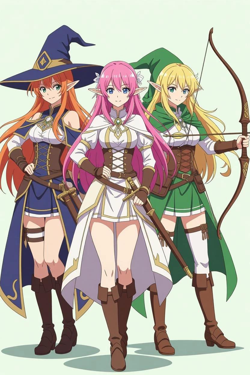 Sorceress Sefirith, Guerrera Viana and Elfa Arquera Læya thumbnail