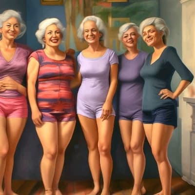 Ethel, Mildred, Agnes, Beulah, and Gertrude thumbnail