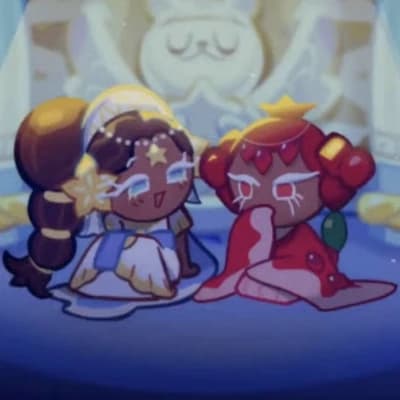 Starfruit cookie and pomegranate cookie thumbnail