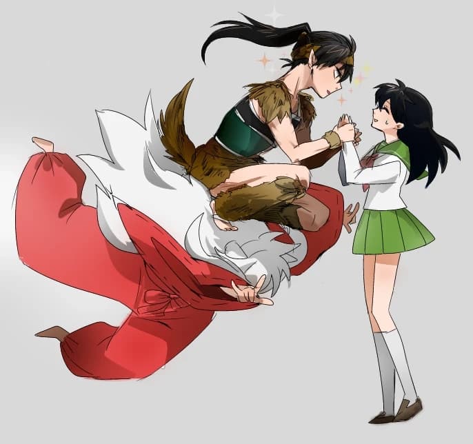 Inuyasha and Koga (love and battle rivals) thumbnail