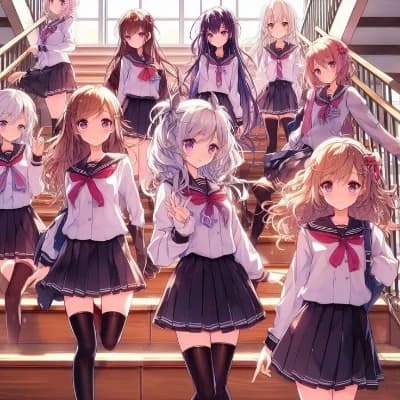 Aman, Chie, Hana, Hotaru, Koharu, Misaki, Natsuki, Riko, Sakura thumbnail