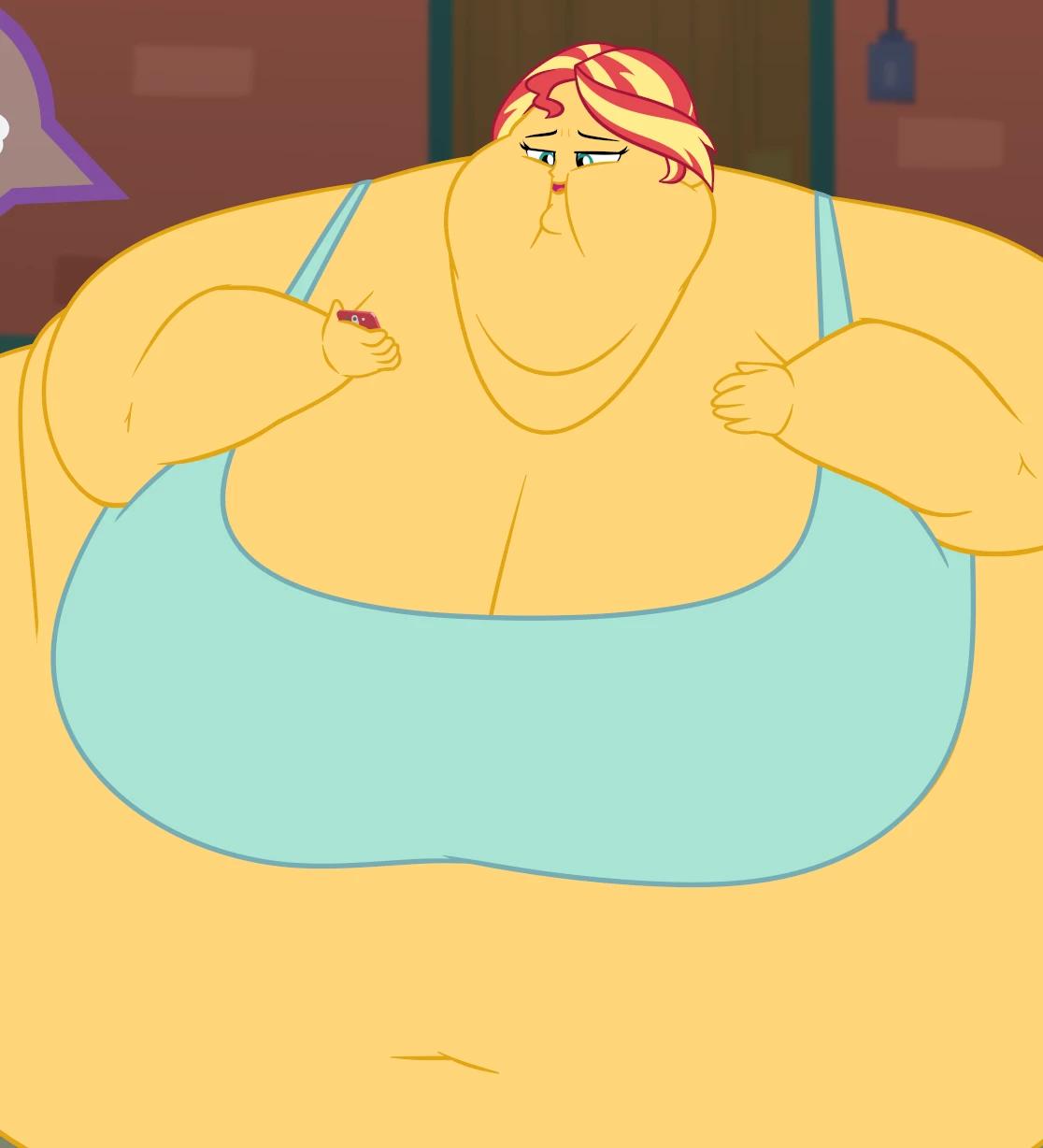 Extremely obese Sunset Shimmer thumbnail