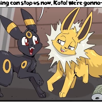 Dakota the Jolteon and Kricket the Umbreon  thumbnail