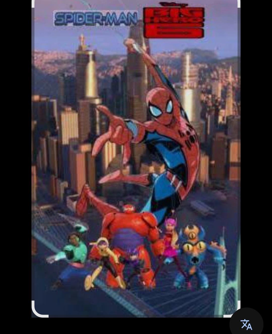 Big Hero 6 + spider-man thumbnail