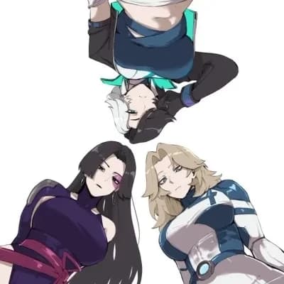 Luna Snow, Sue Storm, and Psylocke thumbnail