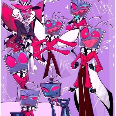Vox x Valentino (you're their son! :3) thumbnail