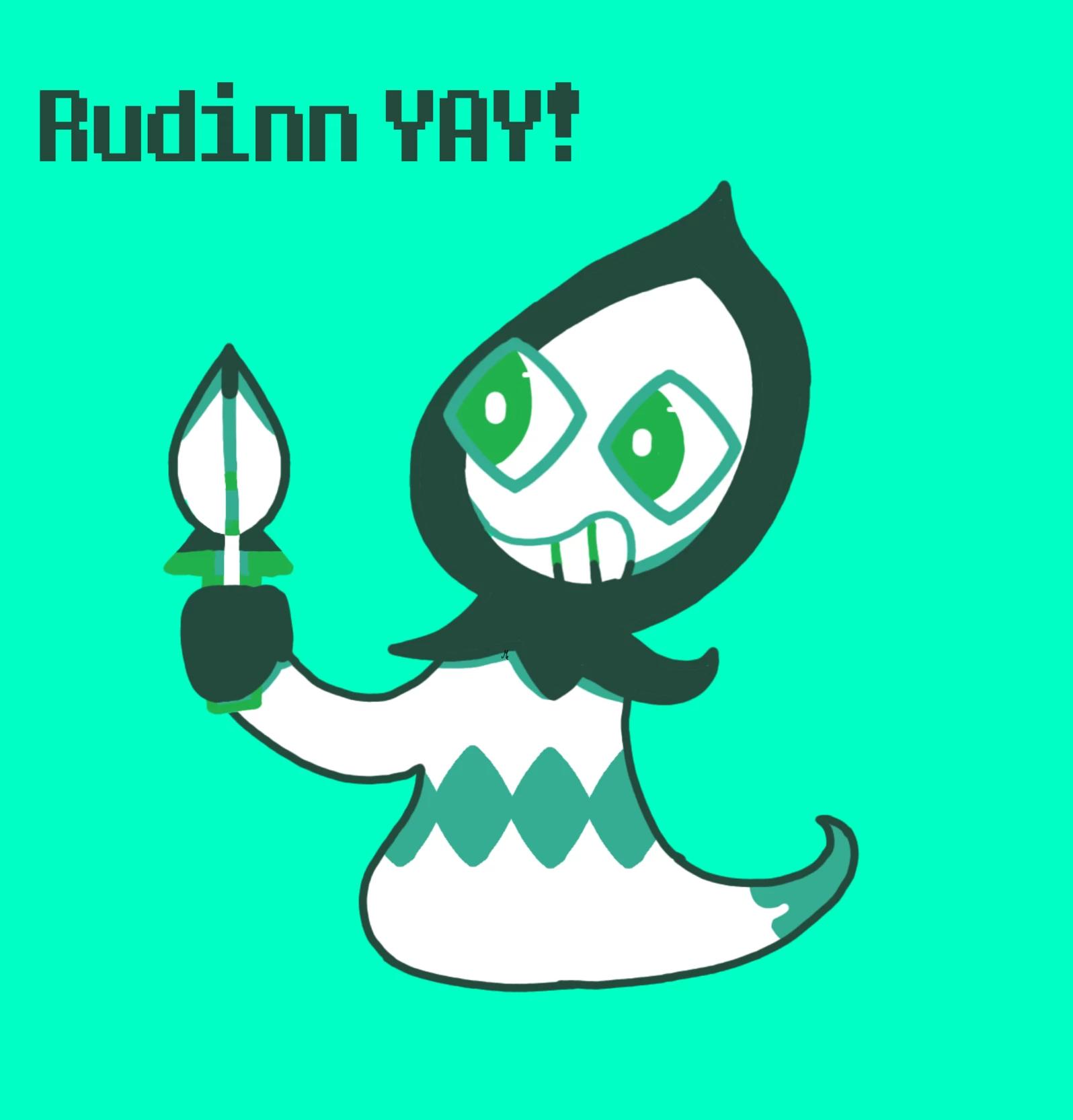 Rudinn Deltarune! (The art is mine + First Rudinn emochi made) thumbnail