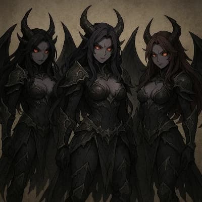 The Three Sisters of Gray: Saphyra, Nyxara, and Theryn thumbnail
