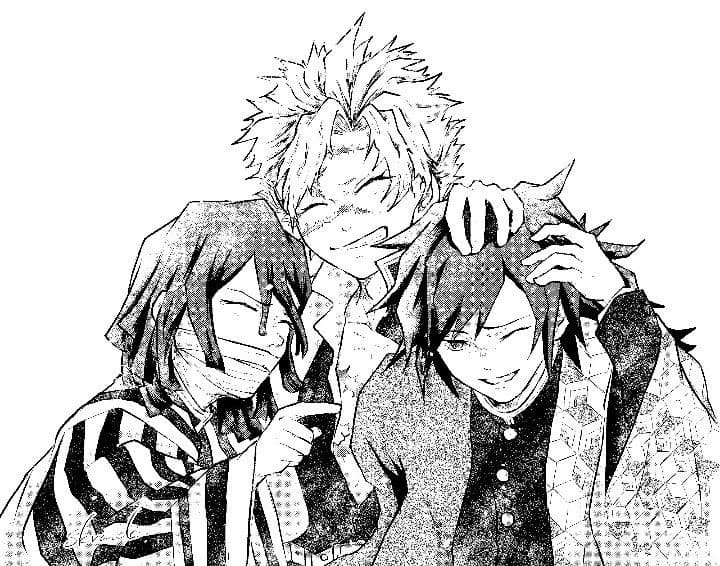 Tomioka, Obanai and Sanemi - his brothers thumbnail