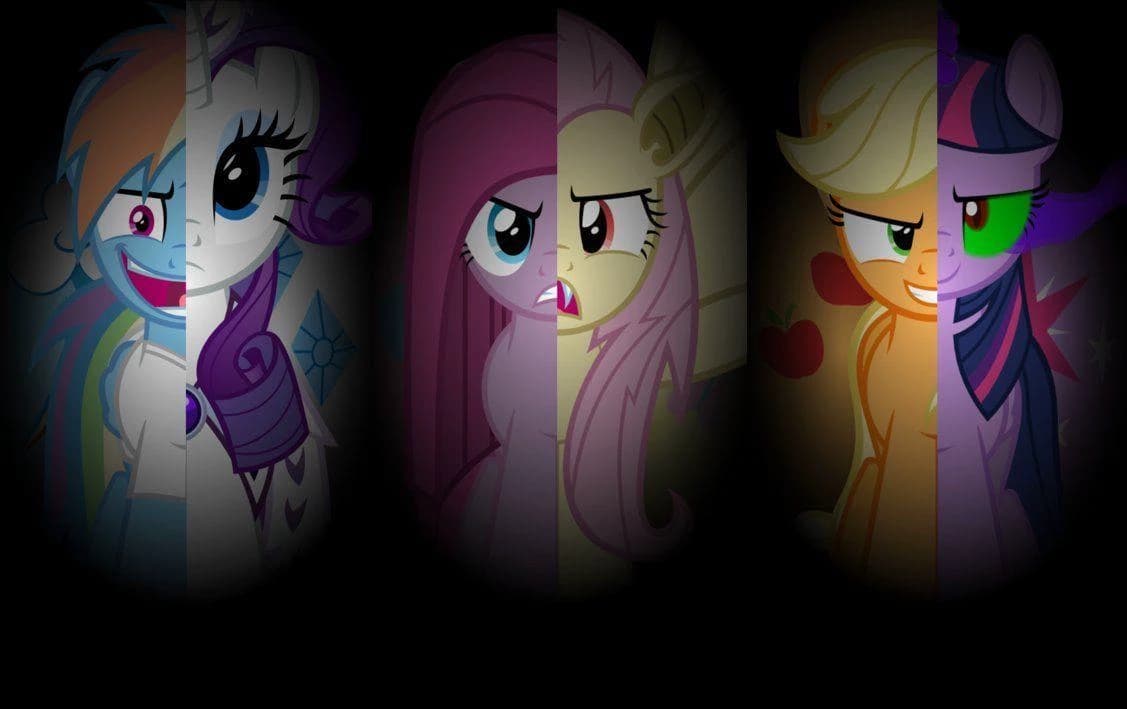Possessed mane 6 halloween horror. thumbnail