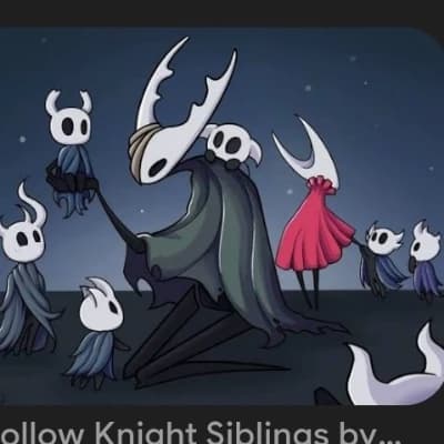 Hornet, Hollow Knight, Kin, and Lil Ghost - The Four Siblings thumbnail