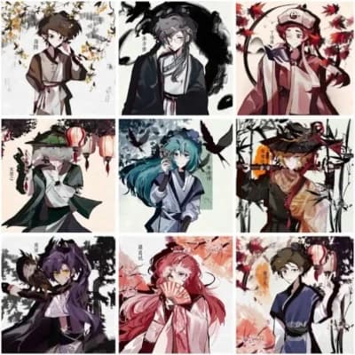 13 Cards — Japanese 1890s thumbnail