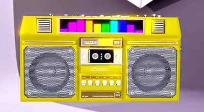 Golden boombox thumbnail