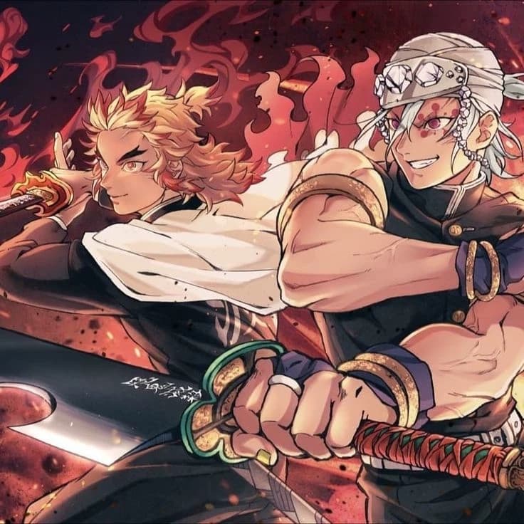 Rengoku, Tengen, and Sanemi thumbnail
