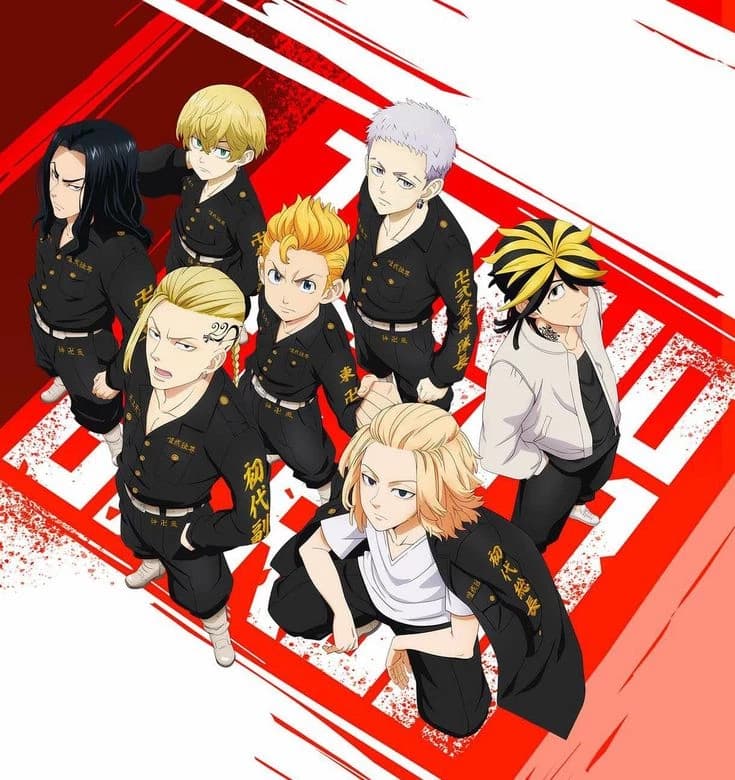Mickey, Draken, Emma, Stephanie, Kazutora, Mitsuya, Chifuyu, and Baggi thumbnail