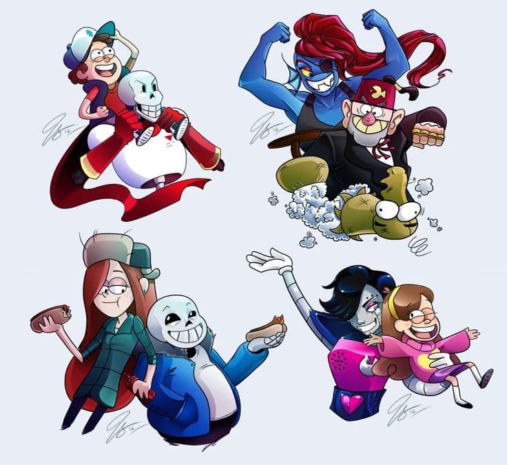 Undertale & Gravity falls / Undertale & Gravity falls thumbnail