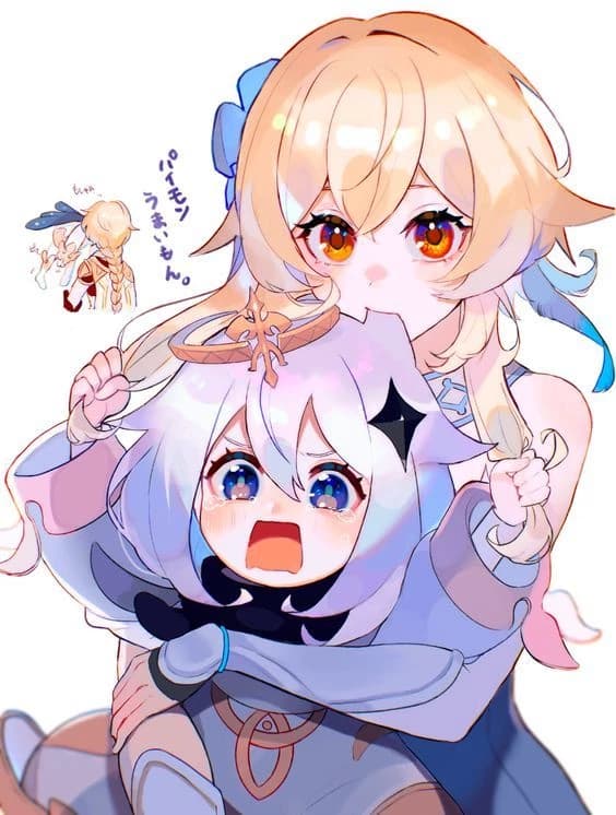 Lumine and paimon thumbnail