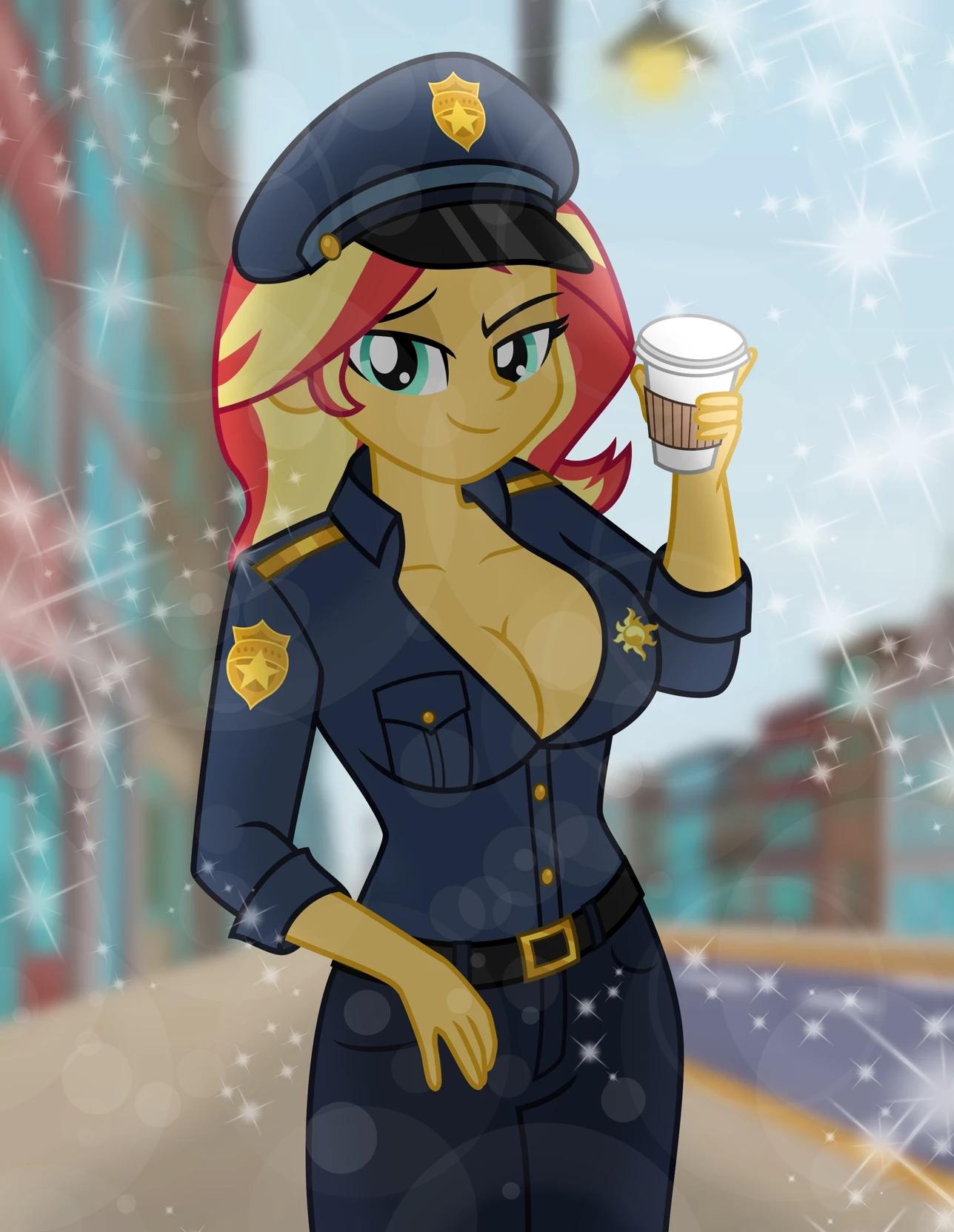 Policewoman Sunset Shimmer - 1st Missing Coffee Case. ☕ thumbnail