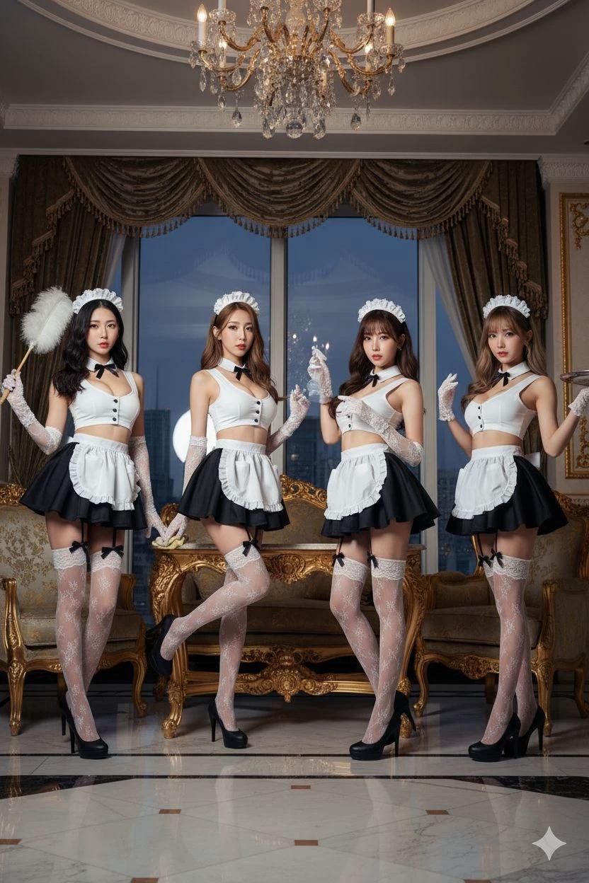 Four Maids in a Row thumbnail