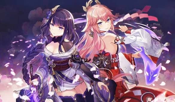 Raiden and Miko kitsune and other girls from gensin impact thumbnail