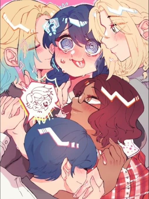 4 girls inlove with Marinette/you thumbnail