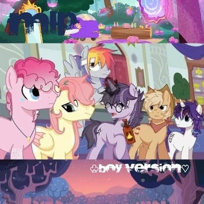 My little Pony [boy version]💜💗💛🧡🤍💙 thumbnail