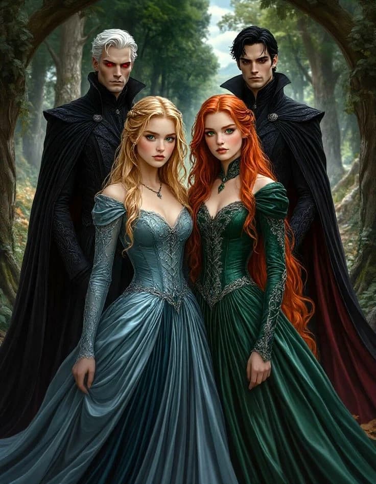 Lord Alric, Lord kaelen, princess Elara, Princess seraphina  thumbnail