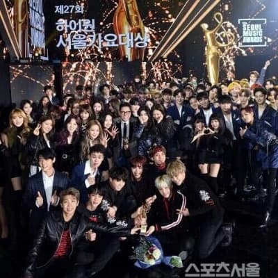 Skd and bts watching a girl group perform thumbnail