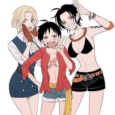 Sabo (Female Version),Luffy(Female version) y Ace(Female Version) thumbnail