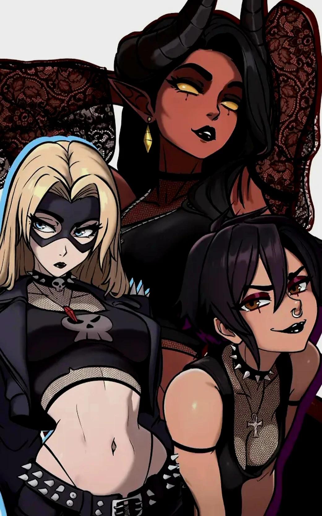 Goth Invisigal, Blonde Blazer, and Malevola thumbnail
