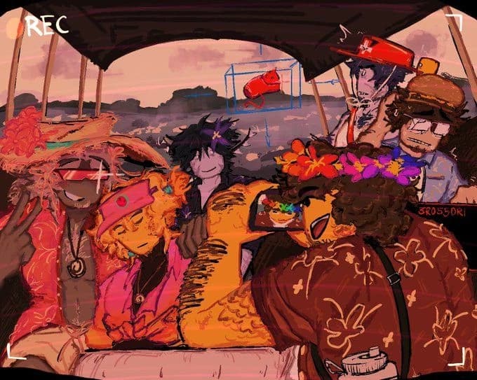 Forsaken roomates!! Version Beach ✨💤 thumbnail