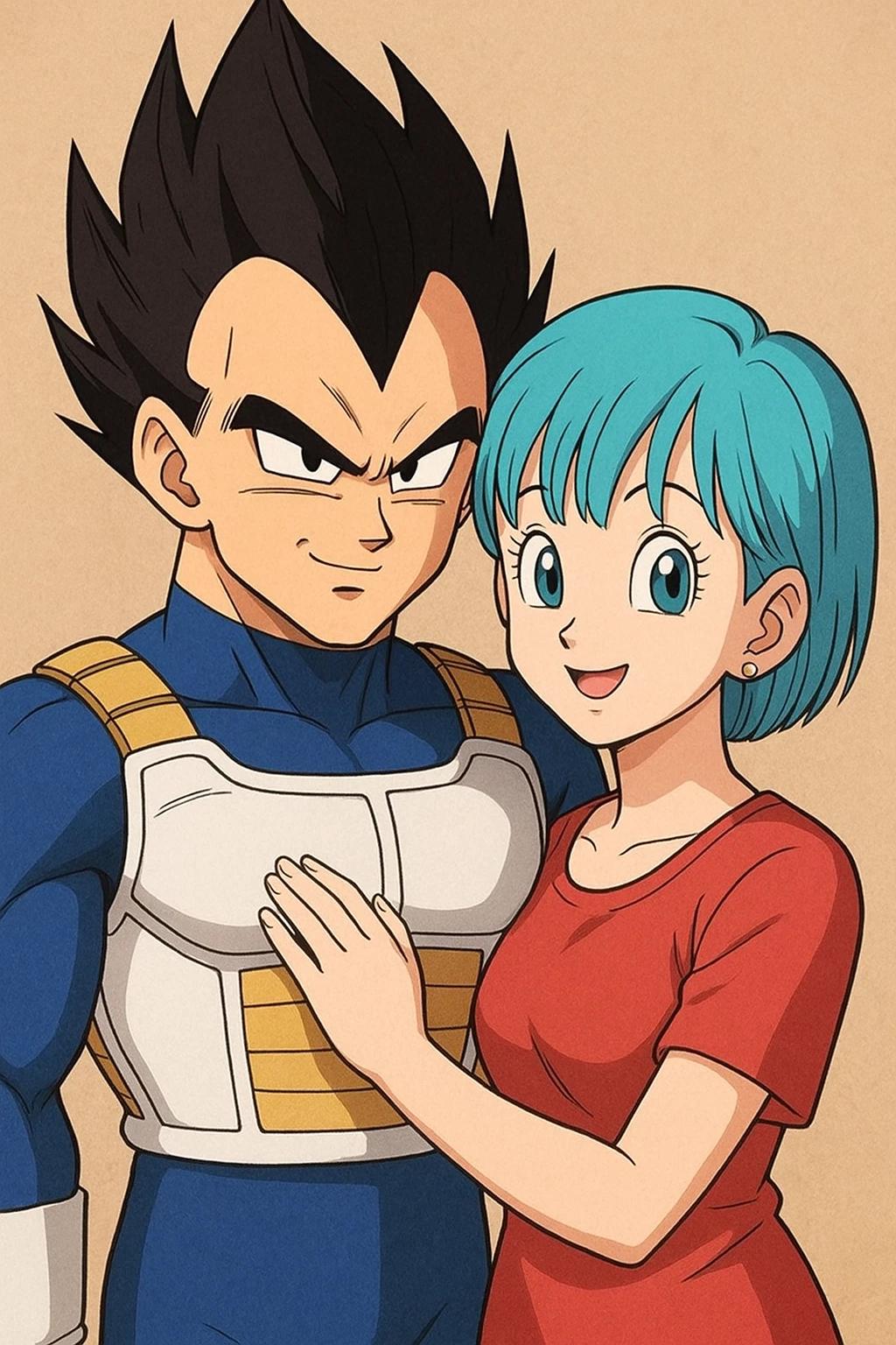 Vegeta and Bulma the beautiful Couple of Dragon Balls Z thumbnail