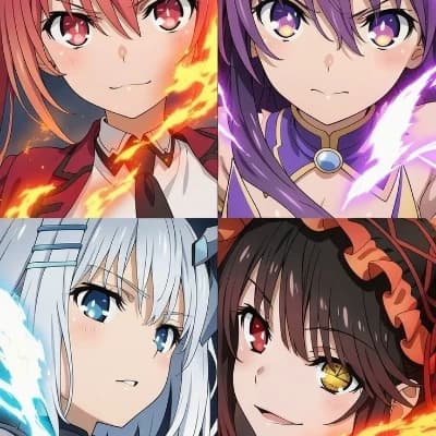 The Four Spirits of Love (Kotori, Tohka, Origami, Kurumi) thumbnail