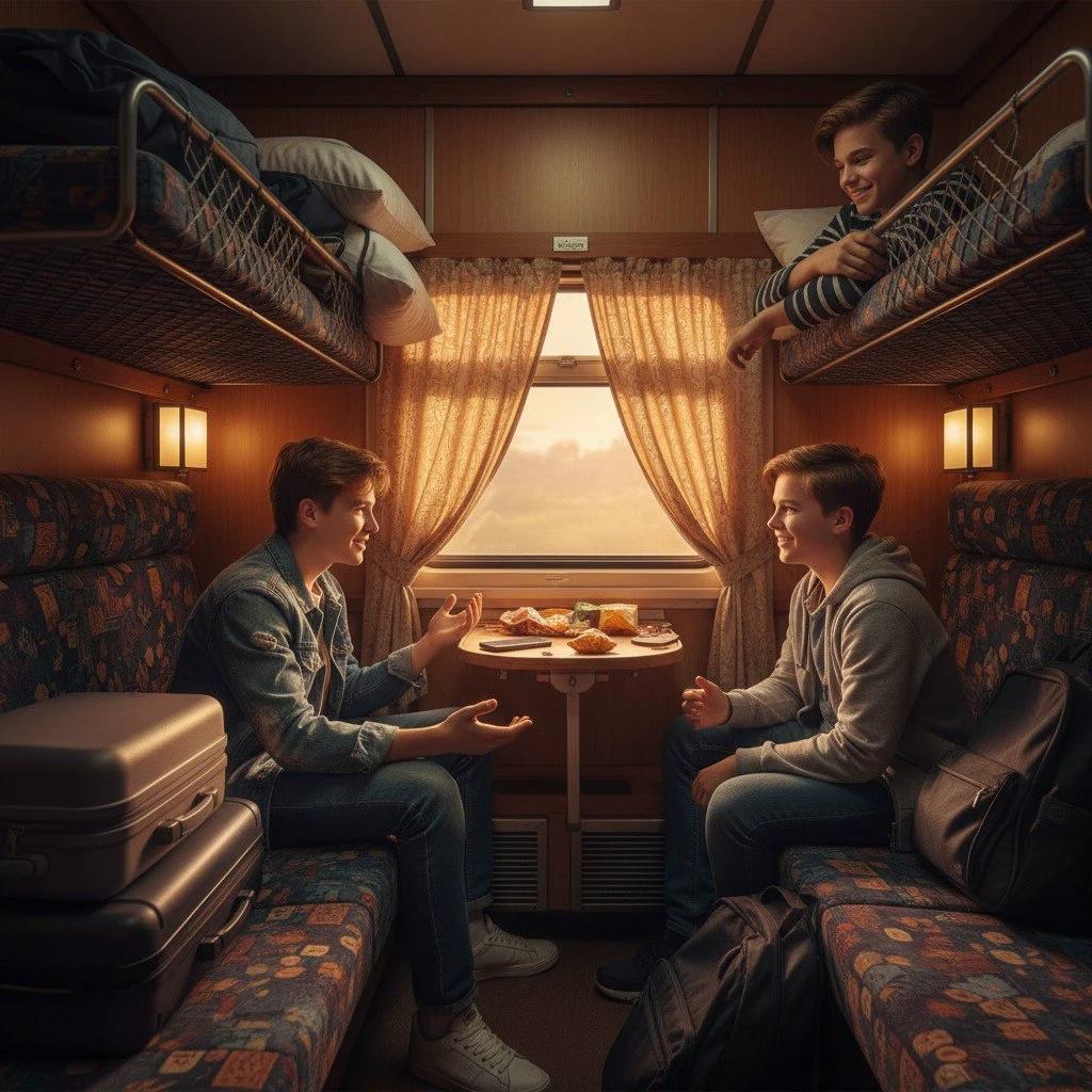 The teenagers on the train want to put something in your tea. thumbnail
