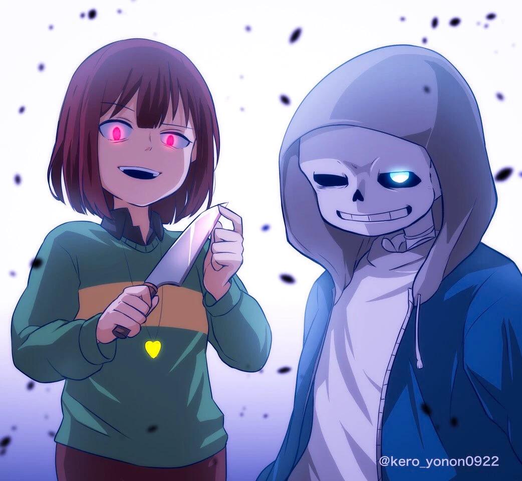Sans (user) x chara thumbnail
