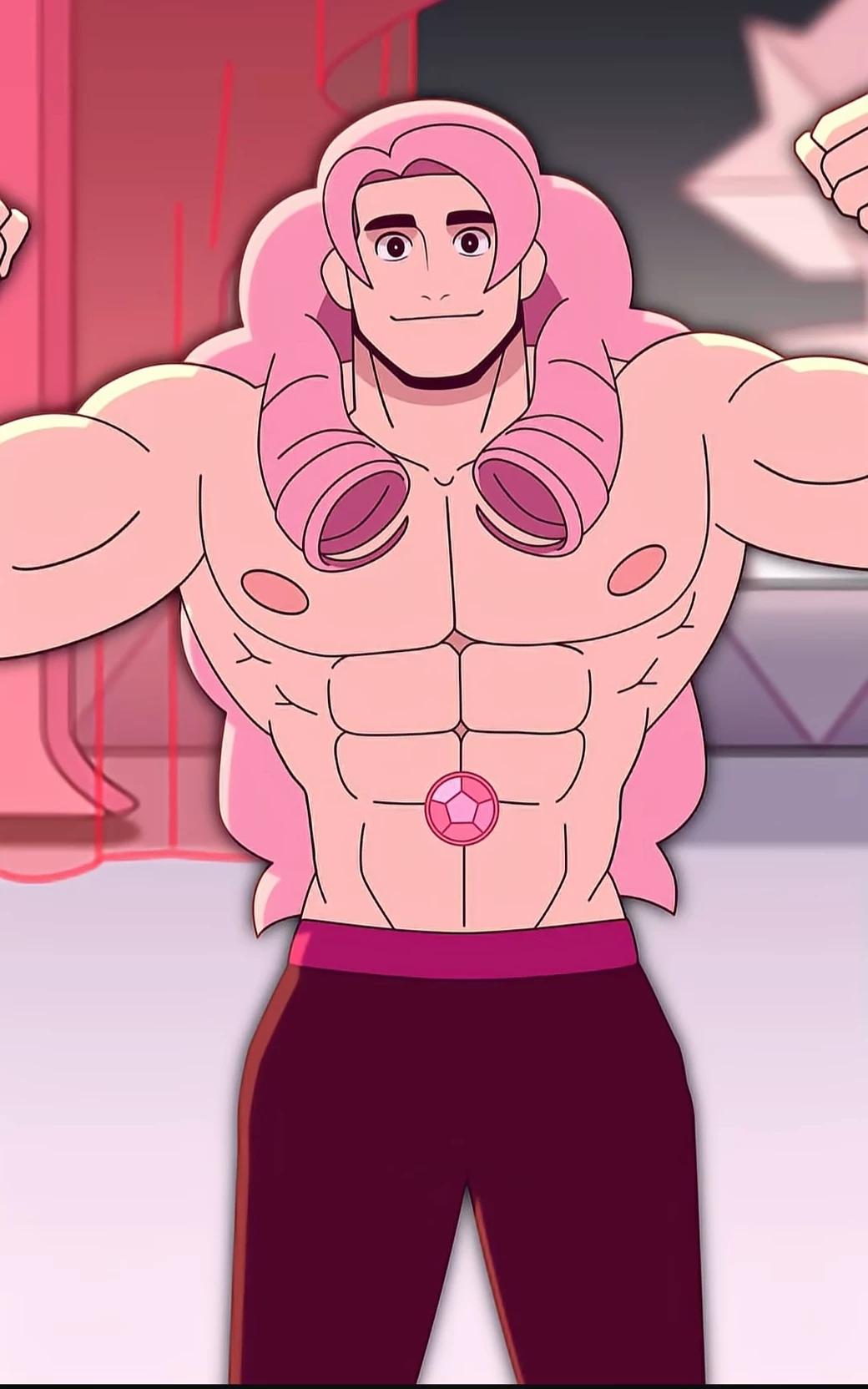 Rose quartz / pink diamond male au thumbnail