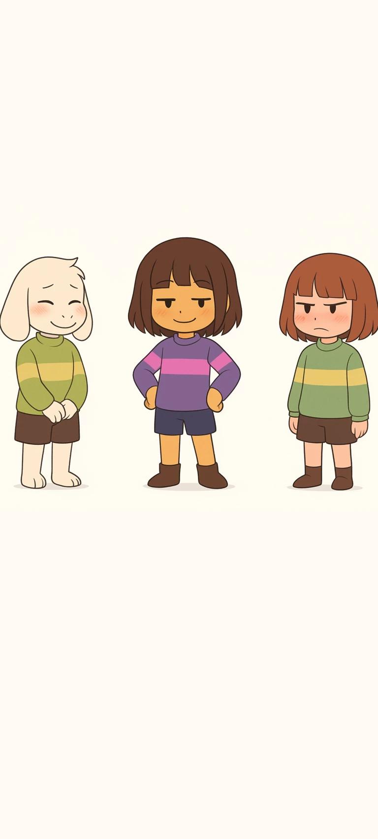Frisk (you) and the Dreemurr family thumbnail