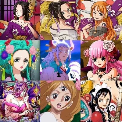 Hancock, Nami, Nico Robin, Nefertari Vivi, Vinsmoke Reiju, Yamato, Kozuki Hi thumbnail